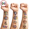 102 PCS Hispanic Heritange Month Birthday Party Decorations Favors Supplies Temporary Tattoos Decor Latin American Spanish Stickers For Boys Girls Gift School Prizes Rewards