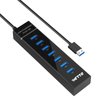 7-Port USB 3.0 Hub, IVETTO Data USB Hub Splitter with 3.3ft Long Cable for Laptop, PC, MacBook, Mac Pro, Mac Mini, iMac, Surface Pro and More