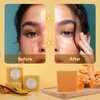 CACASO 3 Pcs Turmeric Soap Bar,Turmeric Face Soap,Gentle Soap for Face & Body,Turmeric Skin Soap,Natural Handmade Ginger Soap