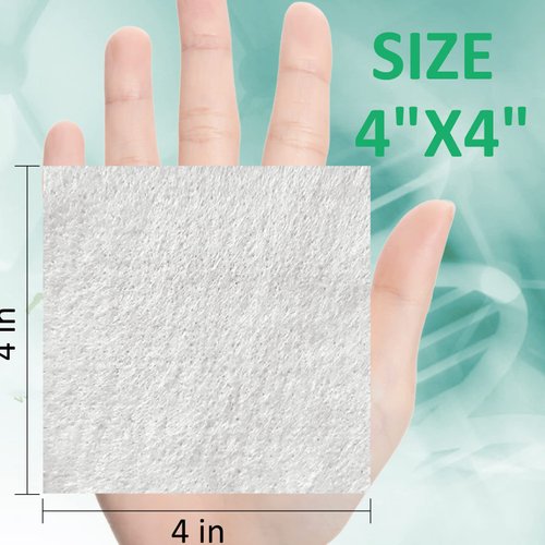 Dr. Med Calcium Alginate Wound Dressing 4"x4", 10 Individual Pack High Absorption Dressing Gauze, Non-Stick Pads, Soft and Comfortable Patch for Wound Care, Faster Healing