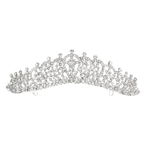 SAMKY Bridal Hair Rhinestone Crystal for Women Vintage Wedding Headpiece for Bride