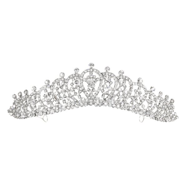 SAMKY Bridal Hair Rhinestone Crystal for Women Vintage Wedding Headpiece for Bride