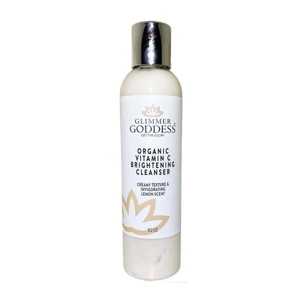 GLIMMER GODDESS Organic Anti-Aging Facial Cleanser with Vitamin C and E, 8 oz