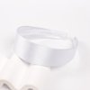 White Headband Halloween Headbands for Women - Thick Head Band 60s Headband White 70s headband for Adults Satin Headbands for Women Girls, Non Slip 1.6 Inch Wide 1 Pack