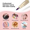 MelodySusie Professional Tornado Nail Drill Bits, 3/32'' Carbide Tungsten Multi-function Bits, Suitable for Manicure Pedicure Cuticle Gel Polishing, Salon Bits, Purple, Series Bit-X, Medium