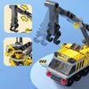 Vilbocr Urban Rescue Series Building Block Toys,Stacking Skill Training and Creative Thinking Cultivation， Building kit Toys Best Gift for Boys Aged 4-10… (Crane Engineering)