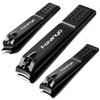 Nail Clippers,3 Piece Toenail Clippers Fingernail Clipper Nail Clippers for Men Women Adult, Nail Cutter Nail Clippers Set for Thick Toenails & Nails