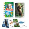 Bear Tale 54PCS Animals Flash Cards for Toddlers 1 2 3 4 5 6 Years Old, Double Sided Cartoon Cards About Land Marine Sky Animals, Educational Learning Toy Gift for Preschool Toddler Flashcards