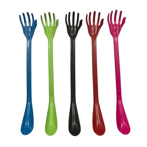 Back Scratcher with Long Handle Shoehorn,19.5" Long Hand Shaped Backscratcher is Perfect for Itchy Backs and Putting on Shoes While Standing, Assorted Color, 1Pc Randomly Shipped