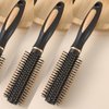 Reazana Anti-Static Detangler Hair Brushes Detangling Hairbrush Blow Drying Brushes Comb for Men and Women All Wet or Dry Hair Types Styling Nylon Bristle Pins Massage Hair Brushes - Round