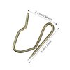 120 Pack Drapery Hooks Pins for Curtains, Metal Curtain Hooks Pins for Drapes Pinch Pleat Hooks with Clear Box 3 x 2.4 cm for Window Curtain, Door Curtain and Shower Curtain (Antique Brass)