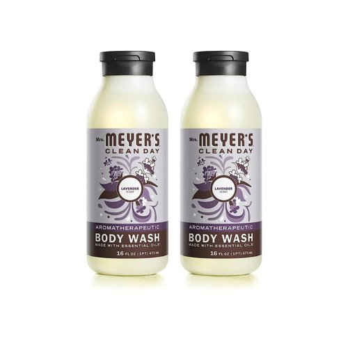 MRS. MEYER'S CLEAN DAY Body Wash, Lavender 16 Fl Oz (Pack of 2)