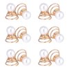 Luxshiny Pearls for Hair 12pcs Pearl Spiral Hair Pins, Gold Twists Hair Coils Pearls Hair Clip Pearl Hair Accessories for Wedding Party Prom