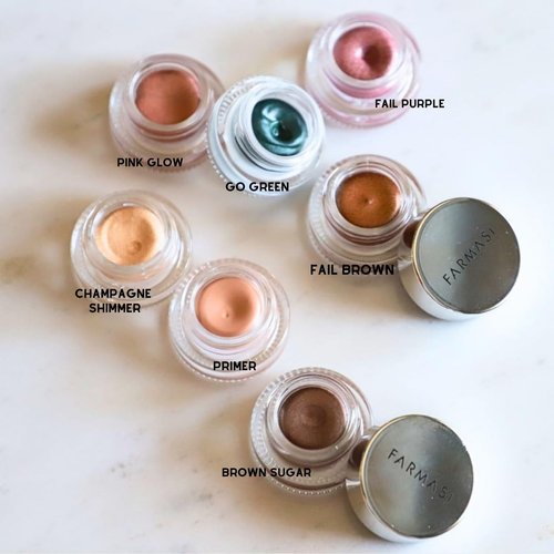 FARMASI Long Lasting Creamy Eyeshadow, Eye Makeup With Crease- Resistant Ingredients, Ultra Pigmented in Matte, Shimmer and Waterproof Finishes, 0.1 fl. oz. / 3 ml (Brown Sugar)