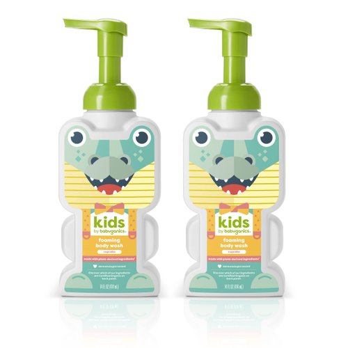 Babyganics KidsFoaming Body Wash, Cupcake, Tear-Free, 14 Fl Oz (Pack of 2)