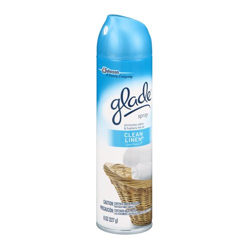 Glade Aerosol Air Freshener, Clean Linen, 8 Ounce (Pack of 12)