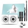 DIY Eyelash Extension EASITENSION Individual Bounded Glue Lash Clusters 3D Effect Volume Lashes Set, Home Eyelash Extension, C curl Lashes Pack 12mm,14mm (KIT-Volume)