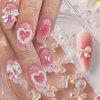 100pcs Mix Shapes Aurora Nail Art Charms Camellia Bow Nail Charms Resin Flower Butterfly Charms for Nails Design Kawaii Bear Moon Heart Nail Charm Ribbon Bows for Nails Charms Nail Flowers Nail Bows