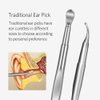 8 Pcs Ear Pick Earwax Removal Kit, Geengle Ear Cleansing Tool Set, Ear Curette Ear Wax Remover Tool with a Cleaning Brush and Storage Box