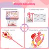 UNEEDE Girls DIY Building Bricks Decorations Building Blocks Sets for Kids STEM Toys Party Favors Birthday Party Supplies Decorations