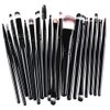 20pcs Makeup BRUSHES Kit Set Powder Foundation Eyeshadow Eyeliner Lip Brush NEW … (BLACK + GOLD)