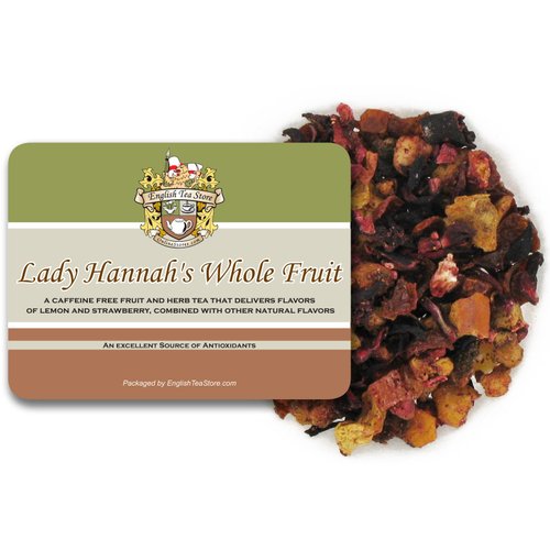 English Tea Store Lady Hannahs Whole Fruit Herbal Tea Loose Leaf 16oz