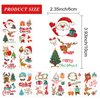 45 Pieces Christmas Temporary Tattoos for Kids, 10 Sheets Stocking Stuffers Santa Claus Christmas Tree Snowman Waterproof Tattoos Stickers for Christmas Holiday Birthday Party Decorations