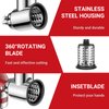 Stainless Steel Slicer Shredder Attachment for KitchenAid Stand Mixer, Salad Machine with Vegetable Slicer, Salad Maker, Grinding Powder, Cheese Grater by Cofun