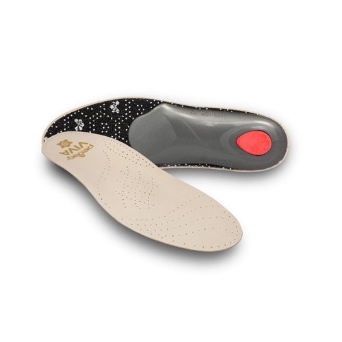 Pedag Viva | Leather Arch Support Inserts | Handmade in Germany | Plantar Fasciitis Relief | Heel Cushion | Activated Charcoal Odor Control | Metatarsal Support Pad | Tan | Women US 9/ Men 6/ EU 39