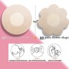 YISIBIA 40 Pairs Nipple Covers For Women Disposable Invisible & Natural Satin Nipple Stickers Petals Breast Pasties (Nude)