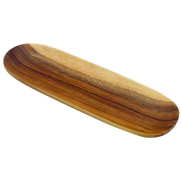 PACIFIC MERCHANTS, PACIFIC MERCHANTS ACACIAWARE Acacia Pacific Merchants Acaciaware 5.5 Wood Oval Baguette Serving Tray, 16.5-inch