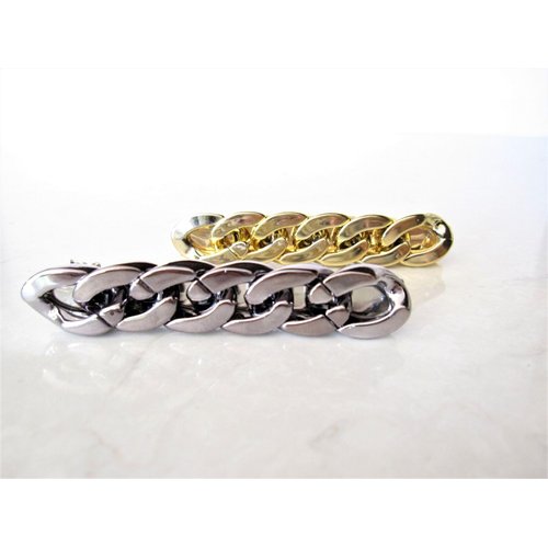 Generic 3 1/4 inch gold or dark silver infinity knot alligator hair clip barrette (Primary color: Gold)