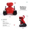 GILOBABY Robot Toys, Remote Control Robot Toy, RC Robots for Kids with LED Eyes, Flexible Head & Arms, Dance Moves and Music, Birthday Gifts for Girls Ages 3+ Years (Red)