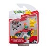 Pokémon Battle Figure 3 Pack - Features 2-Inch Pikachu and Perrserker and 3-Inch Hawlucha Battle Figures