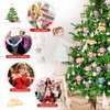 Poen 8 Pcs Christmas Axolotl Ornaments Plush Toys 4 Inch Mini Kawaii Axolotl Stuffed Animal with Santa Hat and Scarf Cute Stuffed Samaritans Keychain Bulk for Christmas Ornaments Hanging Decorations