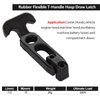 Acrux7 6Pcs Rubber Latches Flexible T Handle Draw Latch 4.3 Inch Hasp Draw Latch for Tool Box Cooler Golf Cart or Engineering Machine Hood