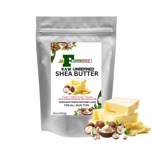 Yellow Shea Butter 1LB |100% Raw, Pure and Unrefined | For Hair, Skin Moisturizer, Face, Body and for Soap Making Base and DIY Whipped Lotion, Oil
