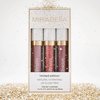 Mirabella 3 Pack Lip Gloss Trio - Highly Pigmented Shimmer Lip Gloss Non Sticky with Hydrating Medical Grade Lanolin for Chapped Lips, Lip Gloss for Women Set of 3 Shades
