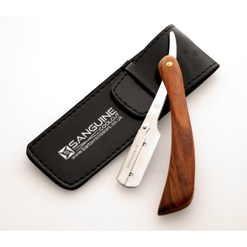 Pure Wood Shaving Razor/Cut Throat Razors/Men Razor (coolcut) + Free Blades & Pouch (wood-r5)