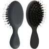 Boar Bristle Mini Hair Brush Travel Detangling Paddle Brush for Curly Fine Straight Natural Tangled Hair, Anti-frizz Detangler Brush Styling Hairbrush for Women Men, Boar Nylon Mixed Bristle Brush