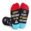 Zmart Gifts for 10 Year Olds 10th Birthday Gifts for Tween Girls Boys, Gifts for Boys Girls Age 10, Crazy Silly Funny Ten Year Old Socks for Kids