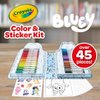 Crayola Bluey Art Kit for Kids (45pcs), Bluey Coloring Book Pages, Bluey Stickers for Kids, Bluey Toys for Girls & Boys, Holiday Gift, 4+