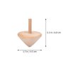 NUOBESTY Wooden Spinning Top Unfinished Wood Tops Craft Gyroscopes for DIY Kids Children Toy Party Favor New Year 12Pcs