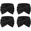 AQOKKA 4 Pack Headbands for Women Criss Cross Vintage Head Wrap Boho Headband Elastic Hair Accessories