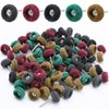Abrasive Wheel, 200pcs 1" Buffing Polishing Wheels, Metal Polishing Compound for Rotary Tools-1/8"(3mm) Shank, 120 Grit, 180 Grit, 320 Grit, 400 Grit, 603 Grit（200pcs)