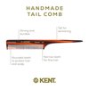 Kent 8T Rat Tail Teasing Comb for Women - Handmade Fine Tooth Parting Comb for Braiding, Sectioning and Hair Styling, Saw Cut and Hand Polished