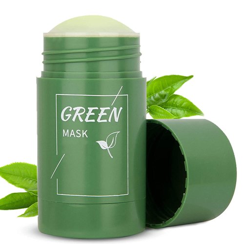 1PC Green Tea Purifying Clay Stick,Deep Cleanse Pore Blackhead Remove, Face Moisturizes Oil Control,Green Tea Cleansing Mask Improve Facial Dullness for All Skin Types