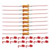 8-Pack 50W 6Ohm LED Load Resistors, Automotive Replacement Resistors for Flickering LED Turn Signal Light & LED License Plate Lights & DRL
