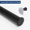 NearMoon Hand Towel Holder/Towel Ring, Thicken SUS304 Stainless Steel Hand Towel Bar for Bathroom, Rustproof Wall Mounted Towel Rack, Contemporary Style Bath Accessories, 9 Inch (2 Pack, Matte Black)