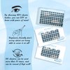 Lash Clusters 96 Pcs Cluster Lashes Eyelash Clusters DIY Cluster Eyelash Extensions Individual Lashes Thin Band & Soft(Glacier,D-10-16mix)